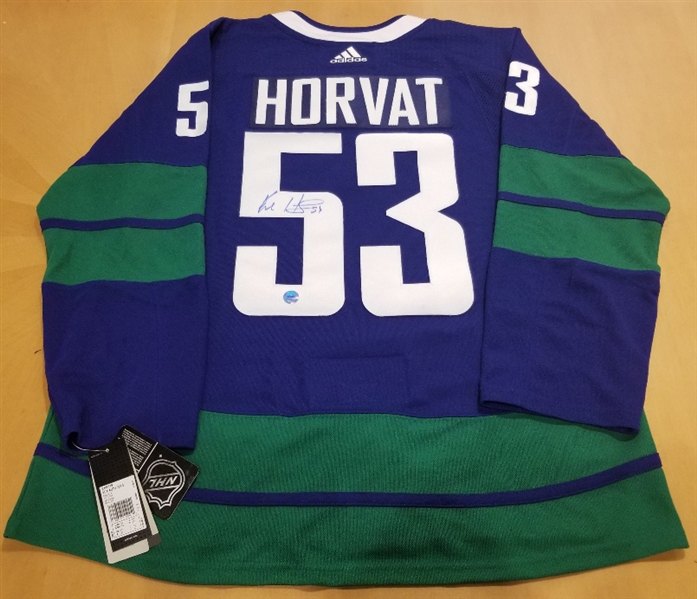 Bo Horvat Vancouver Canucks Autographed Adidas Alternate Authentic Hockey Jersey