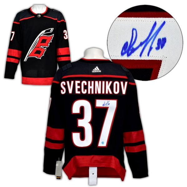 Andrei Svechnikov Carolina Hurricanes Signed ALT Adidas Authentic Hockey Jersey