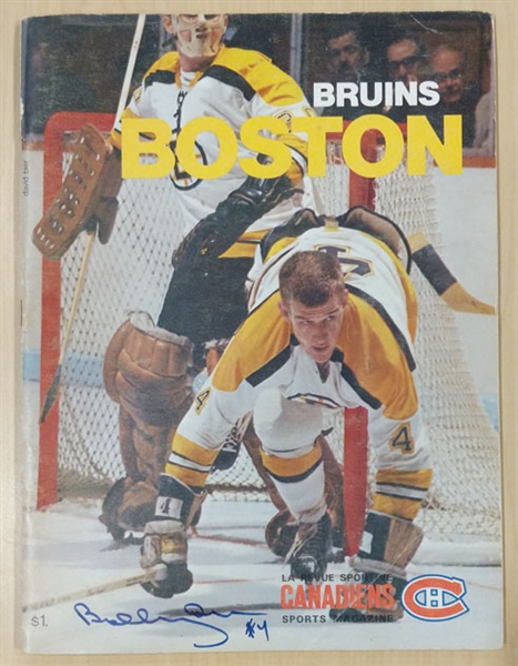 Bobby Orr Boston Bruins Autogrphed Magazine - GNR COA