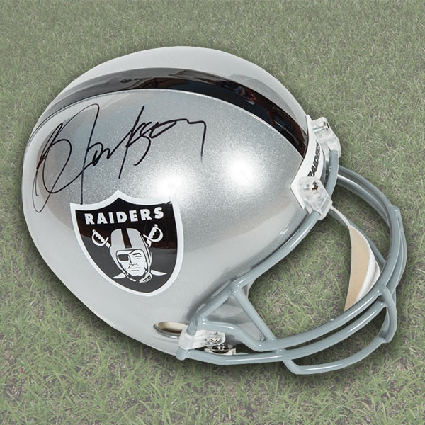 Bo Jackson Oakland Raiders Signed Full Size Replica NFL Football Helmet